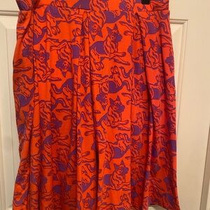 EUC LuLaRoe Madison German Shepherd Print Skirt. Size 2XL